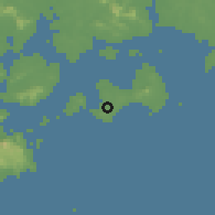 Shaded relief of the 58 km around Jīnchéng, drawn from the GMTED2010 grid