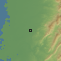 Shaded relief of the 58 km around Liŭyíng, drawn from the GMTED2010 grid
