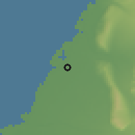 Shaded relief of the 58 km around Lùgăng, drawn from the GMTED2010 grid