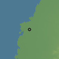 Shaded relief of the 58 km around Màiliáo, drawn from the GMTED2010 grid