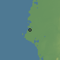 Shaded relief of the 58 km around Qīgŭ, drawn from the GMTED2010 grid
