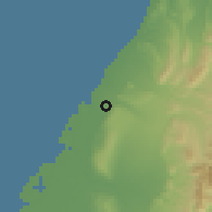 Shaded relief of the 58 km around Qīngshuĭ, drawn from the GMTED2010 grid