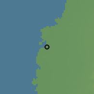 Shaded relief of the 58 km around Táixī, drawn from the GMTED2010 grid