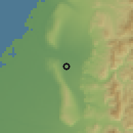 Shaded relief of the 58 km around Wŭfēng, drawn from the GMTED2010 grid