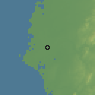 Shaded relief of the 58 km around Xīgăng, drawn from the GMTED2010 grid
