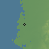 Shaded relief of the 58 km around Xuéjiă, drawn from the GMTED2010 grid