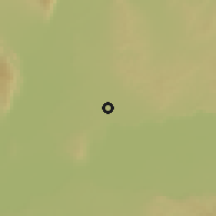Shaded relief of the 54 km around Dusti, drawn from the GMTED2010 grid