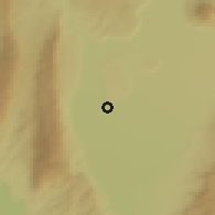 Shaded relief of the 54 km around Farkhor, drawn from the GMTED2010 grid