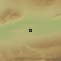 Shaded relief of the 53 km around Gafurov, drawn from the GMTED2010 grid