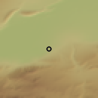 Shaded relief of the 53 km around Konibodom, drawn from the GMTED2010 grid