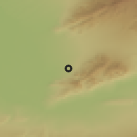 Shaded relief of the 53 km around Matcha, drawn from the GMTED2010 grid