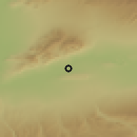 Shaded relief of the 53 km around Syrdarinskiy, drawn from the GMTED2010 grid