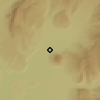 Shaded relief of the 54 km around Vose, drawn from the GMTED2010 grid