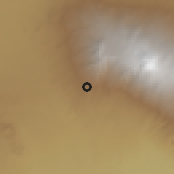 Shaded relief of the 60 km around Hai, drawn from the GMTED2010 grid