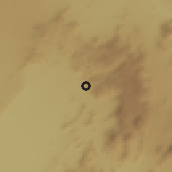Shaded relief of the 60 km around Igoji, drawn from the GMTED2010 grid