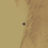 Shaded relief of the 60 km around Kagunga, drawn from the GMTED2010 grid
