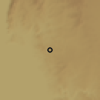Shaded relief of the 60 km around Kandaga, drawn from the GMTED2010 grid