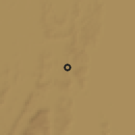 Shaded relief of the 60 km around Katerero, drawn from the GMTED2010 grid