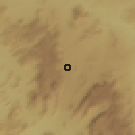 Shaded relief of the 60 km around Kibakwe, drawn from the GMTED2010 grid