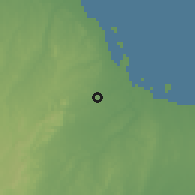Shaded relief of the 60 km around Kinyerezi, drawn from the GMTED2010 grid