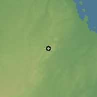 Shaded relief of the 60 km around Kisarawe, drawn from the GMTED2010 grid