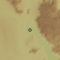 Shaded relief of the 60 km around Makuyuni, drawn from the GMTED2010 grid