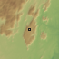 Shaded relief of the 60 km around Maramba, drawn from the GMTED2010 grid