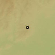 Shaded relief of the 60 km around Mbesa, drawn from the GMTED2010 grid