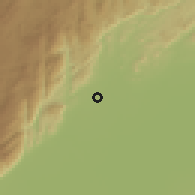 Shaded relief of the 60 km around Mbingu, drawn from the GMTED2010 grid