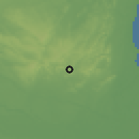 Shaded relief of the 60 km around Mchukwi, drawn from the GMTED2010 grid