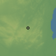 Shaded relief of the 60 km around Bungu, drawn from the GMTED2010 grid
