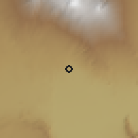 Shaded relief of the 60 km around Moshi, drawn from the GMTED2010 grid