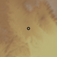 Shaded relief of the 60 km around Mpuguso, drawn from the GMTED2010 grid