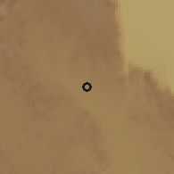 Shaded relief of the 60 km around Mpui, drawn from the GMTED2010 grid
