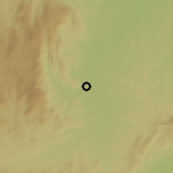 Shaded relief of the 60 km around Mwaya, drawn from the GMTED2010 grid