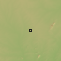 Shaded relief of the 60 km around Namajani, drawn from the GMTED2010 grid