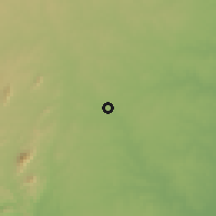 Shaded relief of the 60 km around Ngerengere, drawn from the GMTED2010 grid