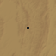 Shaded relief of the 60 km around Nyakakika, drawn from the GMTED2010 grid