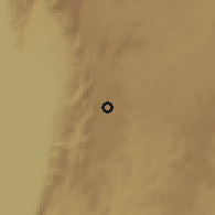 Shaded relief of the 60 km around Nyarubanda, drawn from the GMTED2010 grid