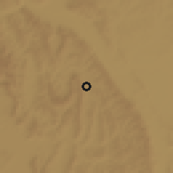 Shaded relief of the 60 km around Omukagando, drawn from the GMTED2010 grid