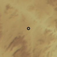 Shaded relief of the 60 km around Pwaga, drawn from the GMTED2010 grid