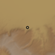 Shaded relief of the 60 km around Chimala, drawn from the GMTED2010 grid