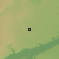 Shaded relief of the 60 km around Tandahimba, drawn from the GMTED2010 grid