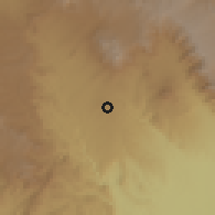 Shaded relief of the 60 km around Tukuyu, drawn from the GMTED2010 grid