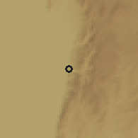 Shaded relief of the 60 km around Zashe, drawn from the GMTED2010 grid