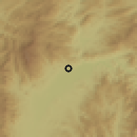 Shaded relief of the 59 km around Maeai, drawn from the GMTED2010 grid