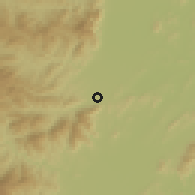 Shaded relief of the 59 km around Mae Chan, drawn from the GMTED2010 grid