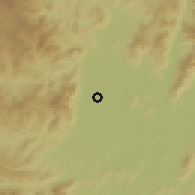 Shaded relief of the 58 km around Mae Sai, drawn from the GMTED2010 grid