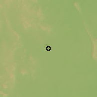 Shaded relief of the 59 km around Na Klang, drawn from the GMTED2010 grid