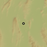 Shaded relief of the 59 km around Pa Daet, drawn from the GMTED2010 grid